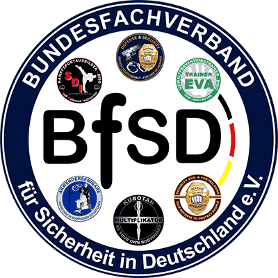 BfSD Bundesfachverband für Sicherheit und Selbstverteidigung in Deutschland.